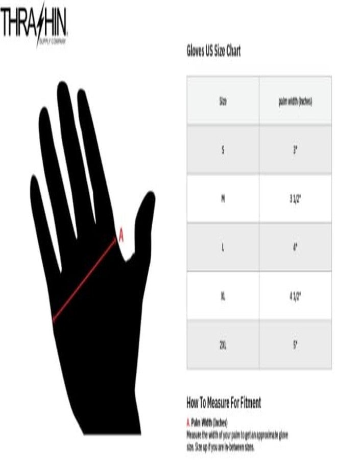 Thrashin Supply Stealth Mens Textile Gloves Black/Black SM - Image 2